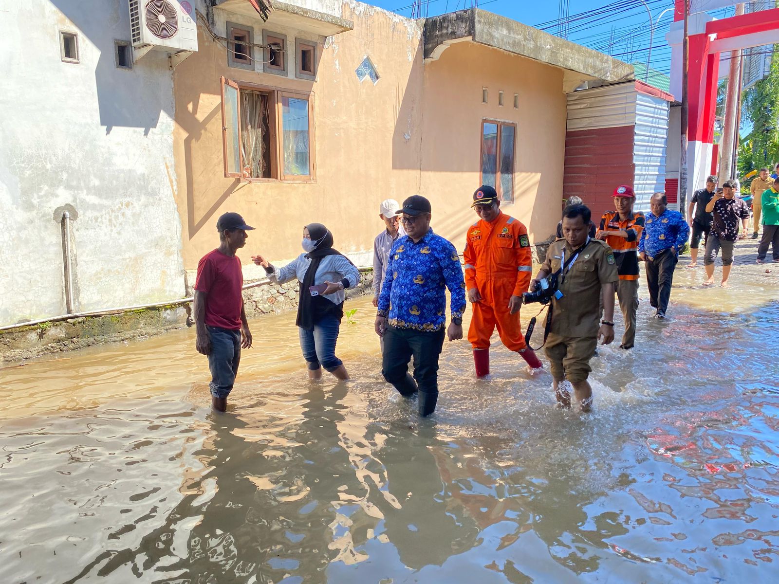 Pj Wali Kota Palopo Tinjau Lokasi Banjir