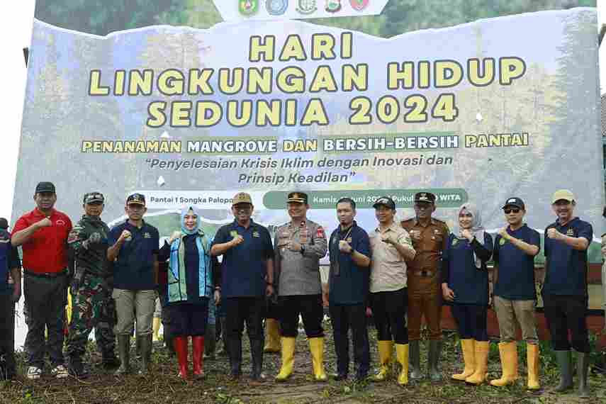 Penanaman Mangrove Salah Satu Giat HLS 2024 Di Palopo
